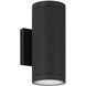 Plaza 100 LED 9.13 inch Black Outdoor Wall Mount